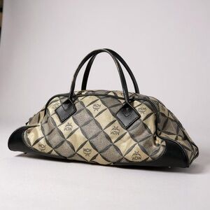 MCM Black and Tan Satchel